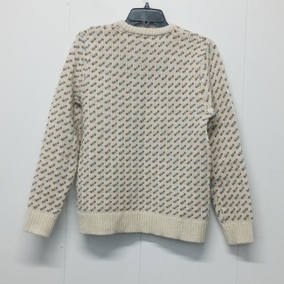 L.L. Bean 100% Lambs Wool Birds Eye Pullover Sweater Size S Women's - Picture 4 of 6
